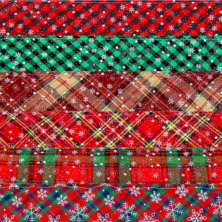 Christmas Triangle Pet Scarf Plaid Dog Bandanas