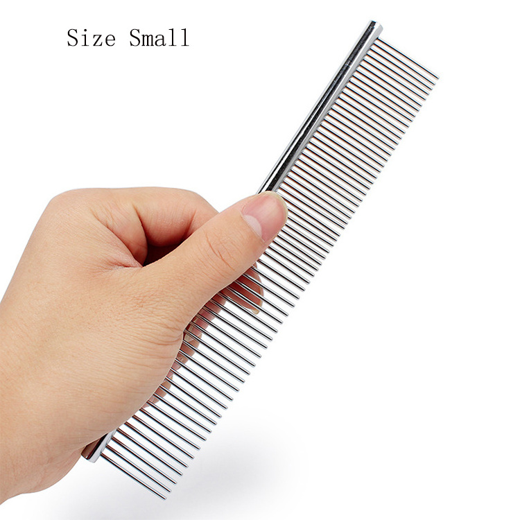 Stainless Steel Metal Massage Grooming Pet Dog Comb for Pet Dog