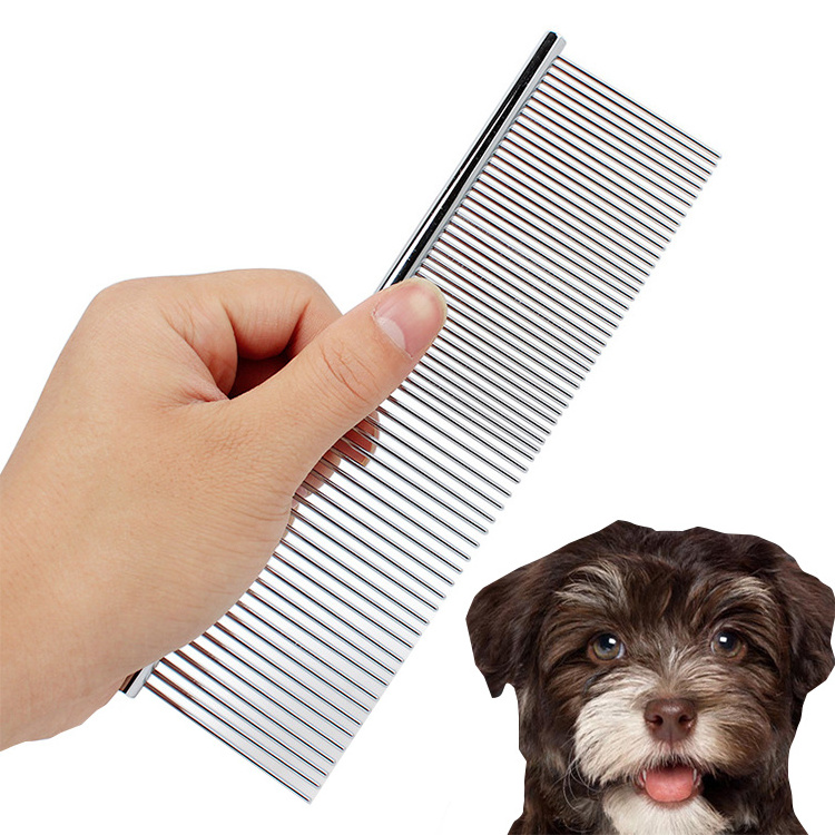 Stainless Steel Metal Massage Grooming Pet Dog Comb for Pet Dog