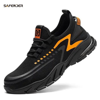 SAFENDER Non Slip Breathable Women Men Work Cat Safety Boots Industrial Steel Toe Shoes