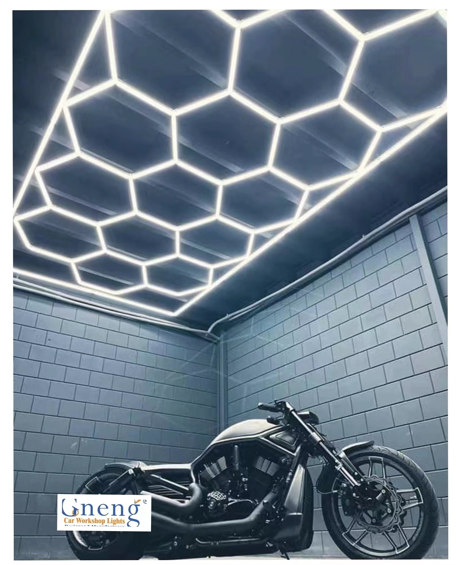 New Design ZT1028 High Quality One Stop Connection Hexagon Garage Light LED Hexagonal Light