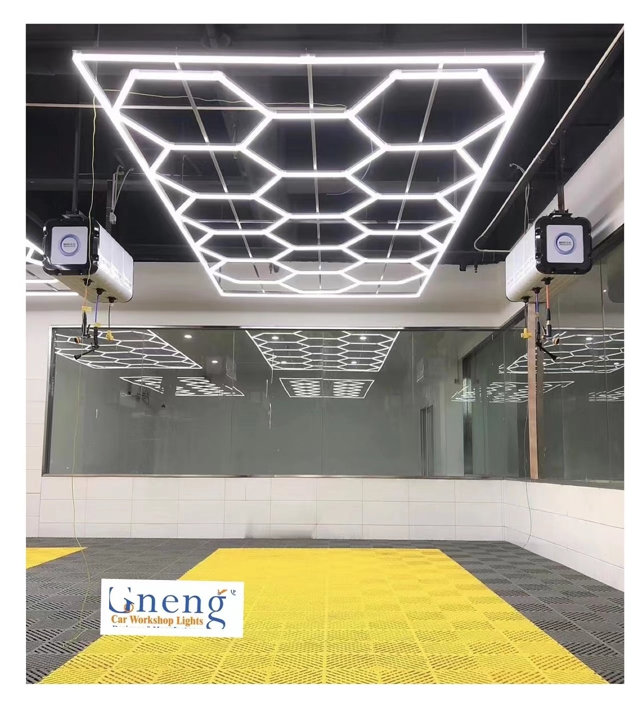 New Design ZT1028 High Quality One Stop Connection Hexagon Garage Light LED Hexagonal Light