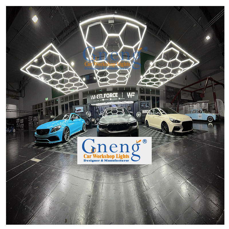 New Design ZT1028 High Quality One Stop Connection Hexagon Garage Light LED Hexagonal Light