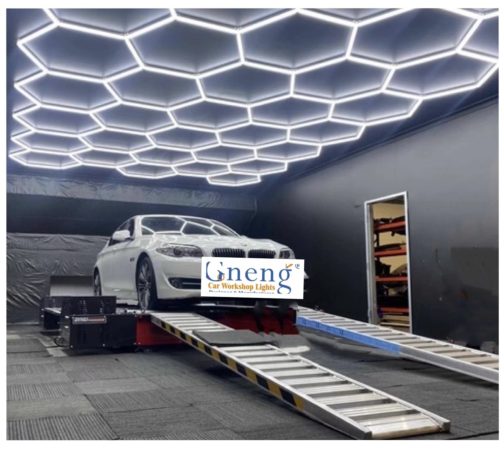 Car Wash Workshop Showroom Hexagon Detailing Auto Beauty Repair Garage Neon Light