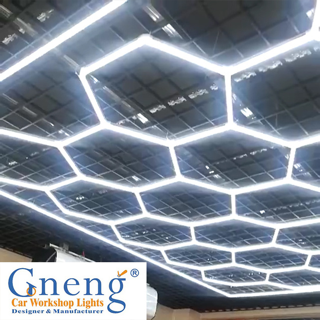 High LightnessTakenow PRO LED handheld Inspection hexagon panel hex led ceiling wall detailing studio poshing workshop light