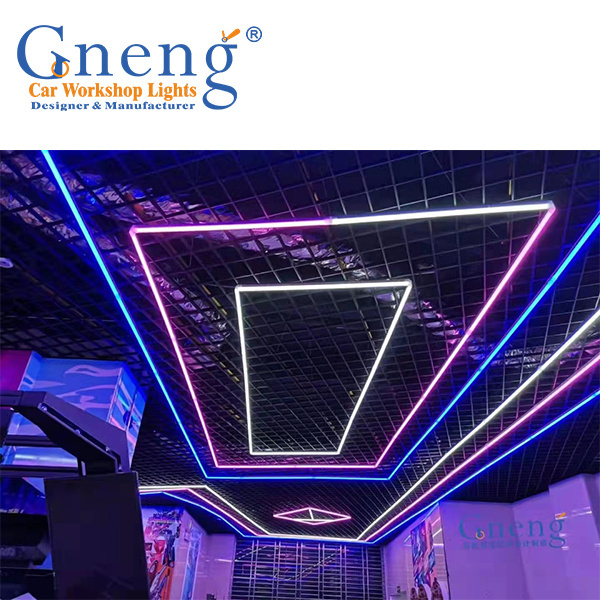 The Customized Led Hexagon Light Modern Ceiling Lights Car Workshop Light