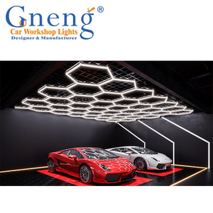 High Lightness LED garage lamp Inspection hexagon panel hex led ceiling wall detailing studio hexagon led light