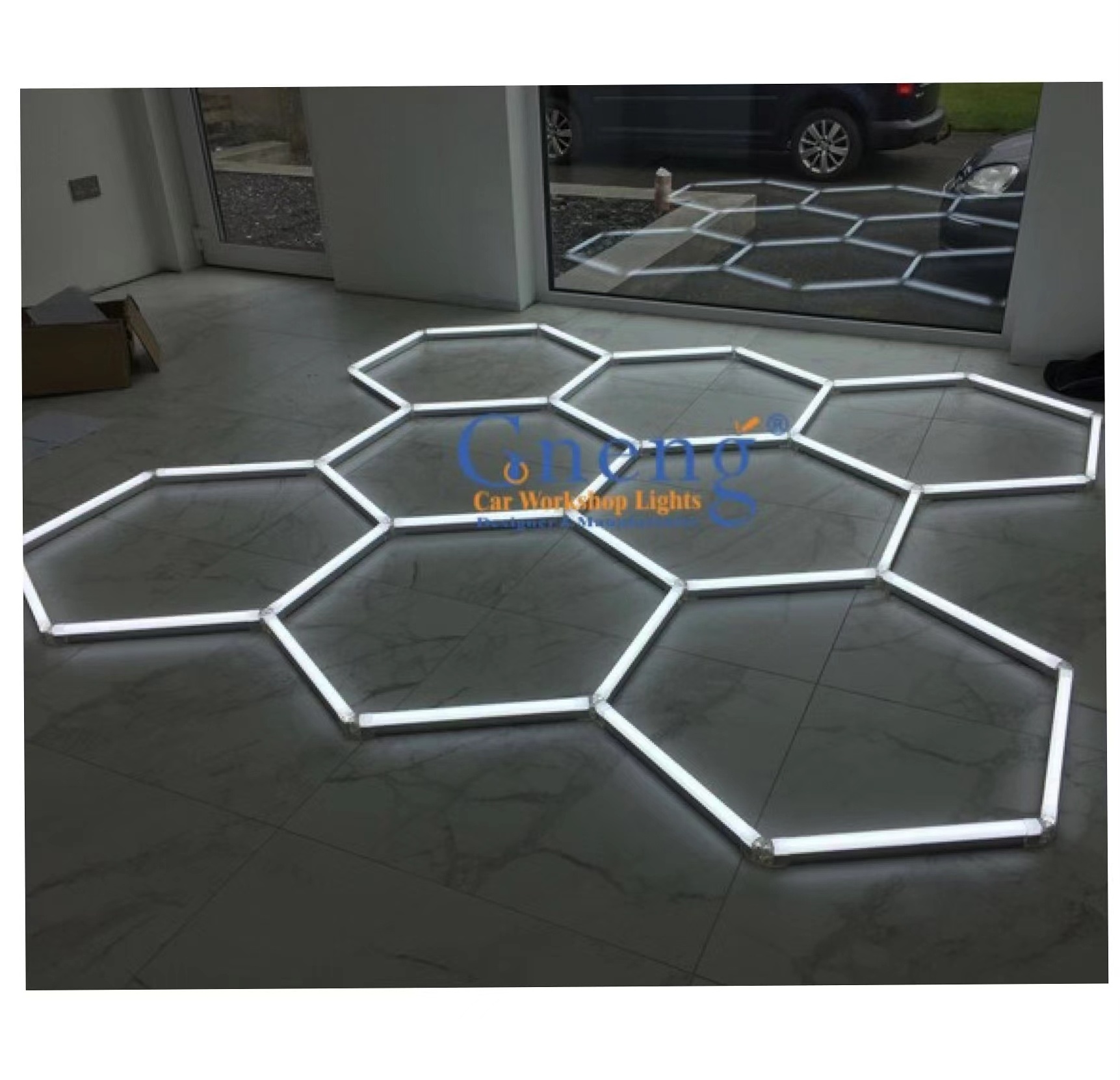 ZTC202 Best Auto Detailing Suppliers Shop Home Garage Commercial System Hex LED Barber Light