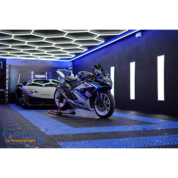 New Design High Quality 6500k detailing lights hex light garage Wholesale hexagon led light