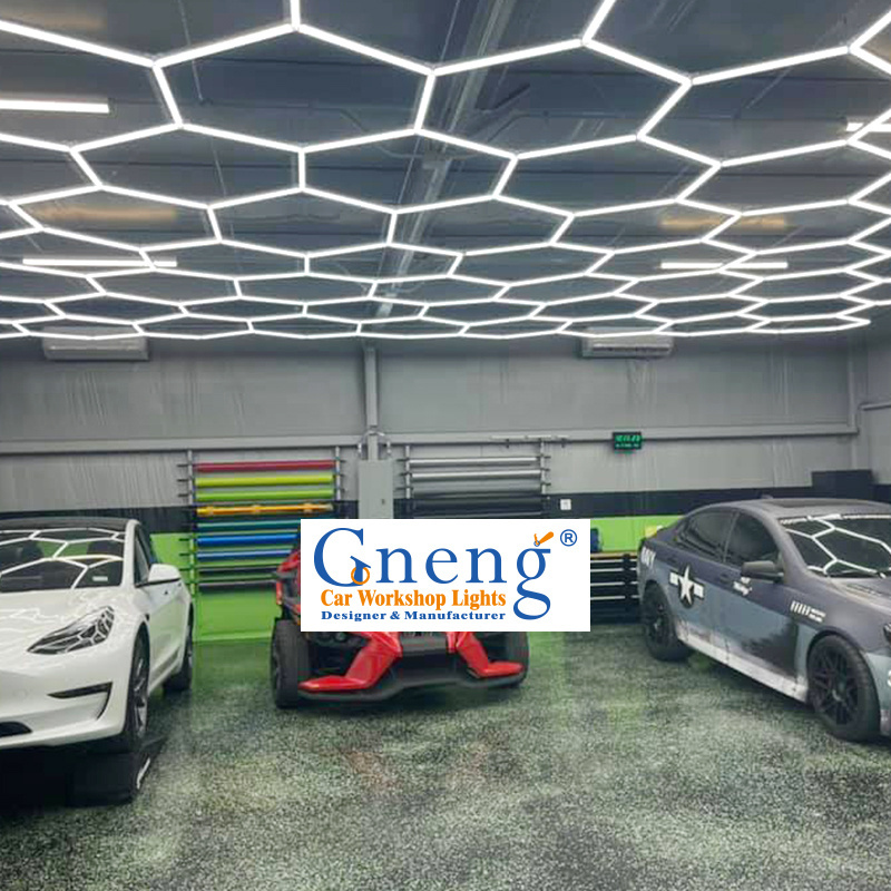 Modern Ceiling Linear Light Aluminum Led Hexagon Slim Lights For Garage Wall