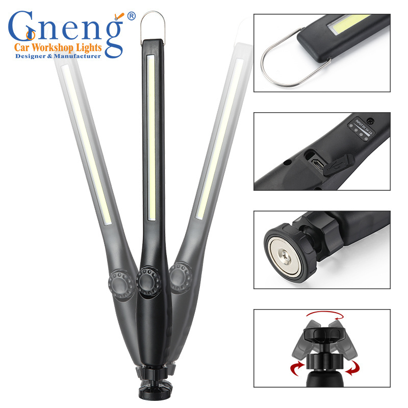 Factory Adjustable Brightness Hand Held High Flux Rechargeable Vehicle Led Work Lights Portable Spot light