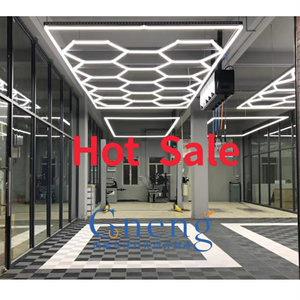 Gonengo Led Hexagonal Light Detailing Auto Car Body Repair LED Workshop Light Hexagonal Ceiling Light