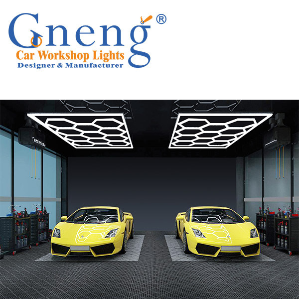 Gneng Factory Direct Sell 8 feet *15.7 feet High Flux Honey Comb Light For Workshop