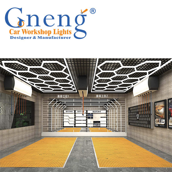 Gneng Factory Direct Sell 8 feet *15.7 feet High Flux Honey Comb Light For Workshop