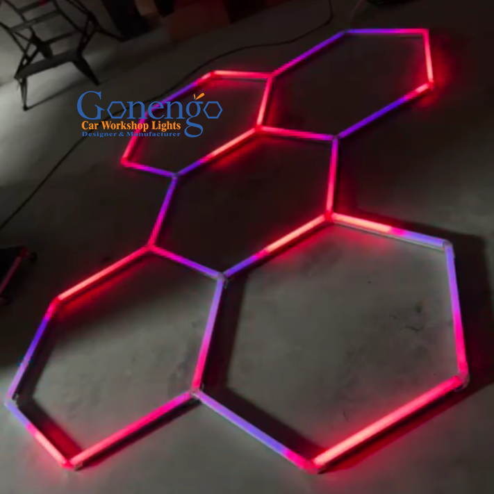 High Quality Indoor Lighting Modern Rgb Hexagonal Light Led For Decor Restaurant