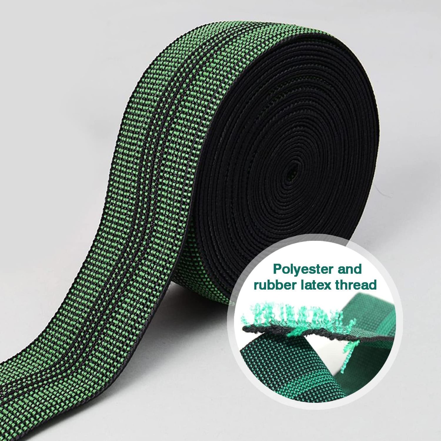 Customized Designs Polyester Sofa Elastic Woven Webbing 100 mm For Sofa 53gr