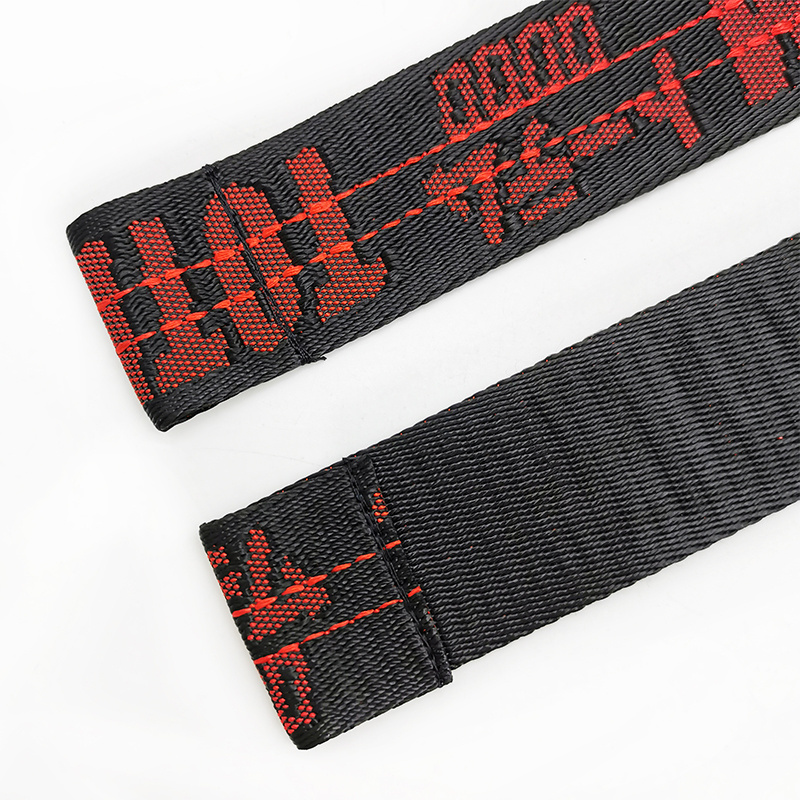 ZONESIN Personalized Brand Name Women Woven Belts Nylon Material Jacquard Weave Belt Customized