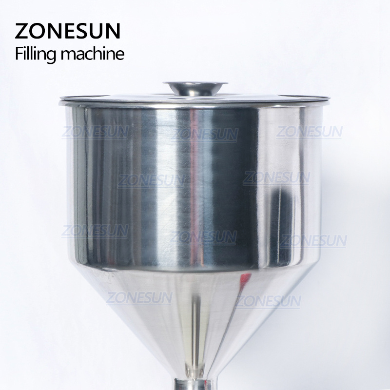 ZONESUN Manual Pressure Stainless Paste Filling Machine Dispensing Liquid Packaging Equipment Sold Cream Machine 0-50Ml Supply