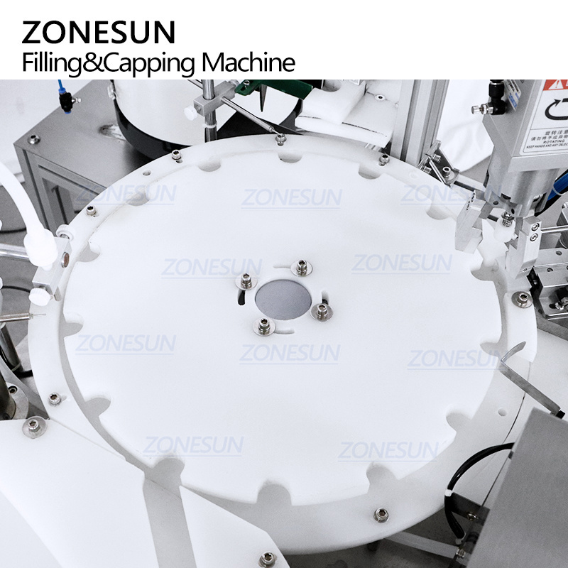 ZONESUN ZS-AFC15 Automatic Monoblock Essential Oil Nail Polish Perfume Small Bottle Liquid Filling Capping Machine