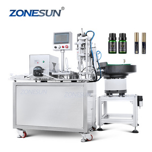 ZONESUN ZS-AFC15 Automatic Monoblock Essential Oil Nail Polish Perfume Small Bottle Liquid Filling Capping Machine