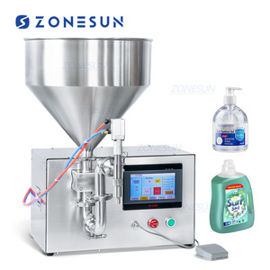 ZONESUN ZS-GTMP30L Desktop Magnetic Pump Semi Automatic Servo Motor Large Flow Sauce Honey Paste Filling Machine