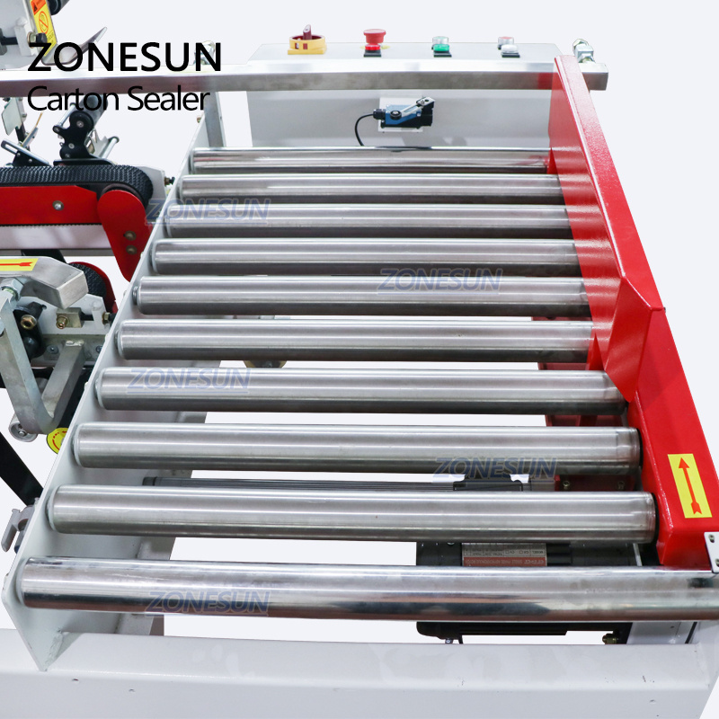 ZONESUN ZS-FK8001 Four Side Corner Edge Pneumatic Automatic Carton Box Sealing Machines