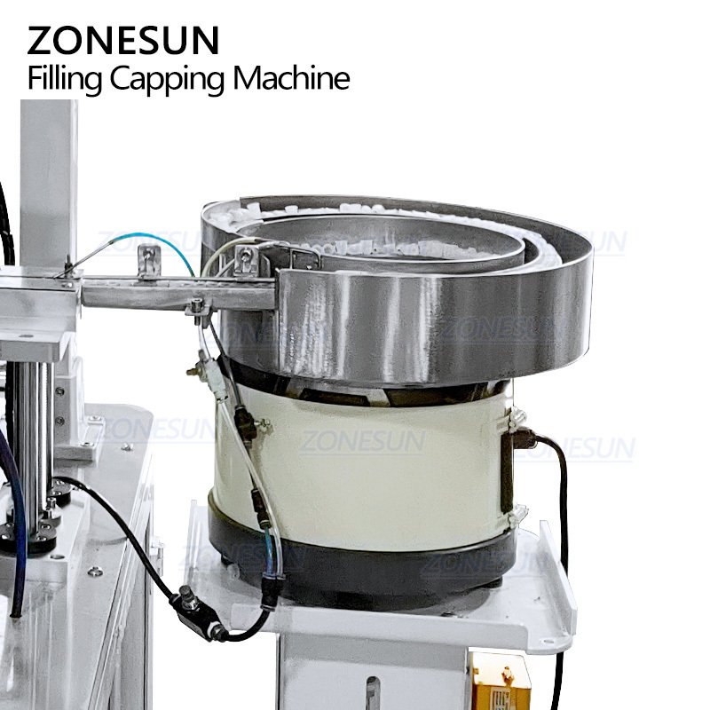 ZONESUN ZS-AFC23A Piston Pump Monoblock Rotary Automatic Cosmetic Lip Gloss Eyeliner Mascara Filling Capping Machine