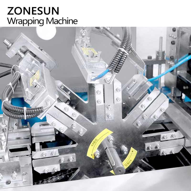 ZONESUN ZS-TD280 Three Dimensional Transparent OPP Film Note Paper Cellophane Soap Wrapping Packaging Sealing Machine