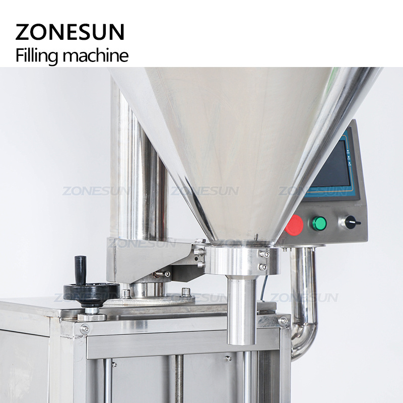 ZONESUN ZS-FM710 Semi Automatic Spice Protein Volumetric Bottle Auger Powder Weighing Quantitative Filling Machine