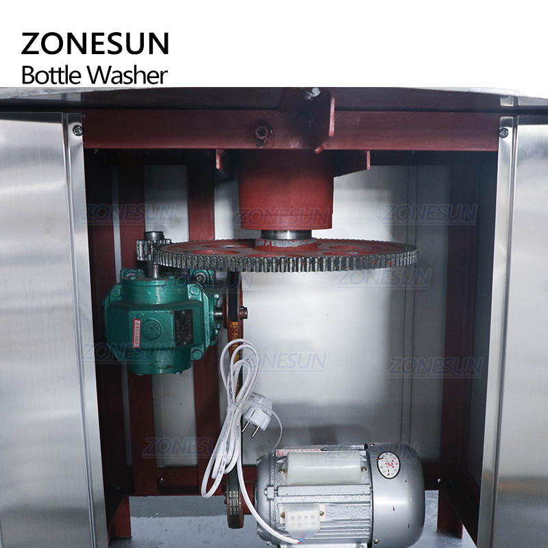 ZONESUN ZS-WB32 Milk Rotary Wine Plastic Small Semi Automatic Pet Recycle Glass Bottle Washing Cleaning Machine