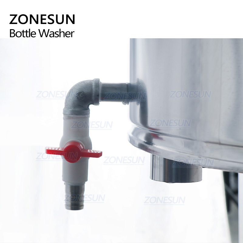 ZONESUN ZS-WB32 Milk Rotary Wine Plastic Small Semi Automatic Pet Recycle Glass Bottle Washing Cleaning Machine