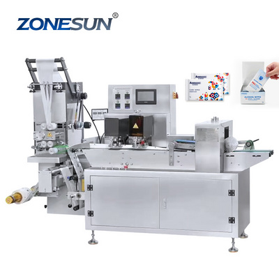 ZONESUN ZS-WP260A Full Automatic Wet Wipes Sachet Packing Machine Pillow Single Wet Wipes Making Machine