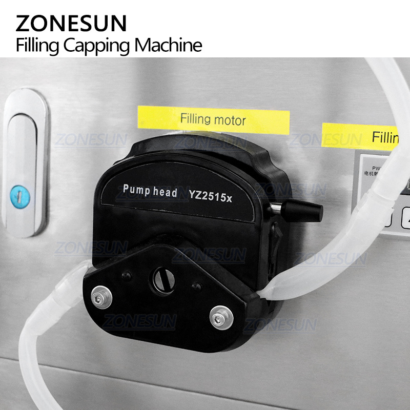 ZONESUN ZS-AFC20 Full Automatic Desktop Peristaltic Pump Small Volume Liquid Glass Vial Filling Crimping Capping Machine