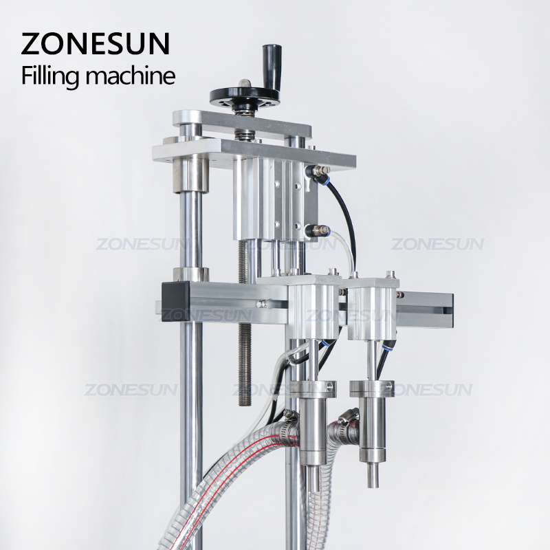 ZONESUN ZS-DTHSP2 Automatic Desktop Double Head Piston Pump Dishwashing Thick Liquid Soap Filling Machine