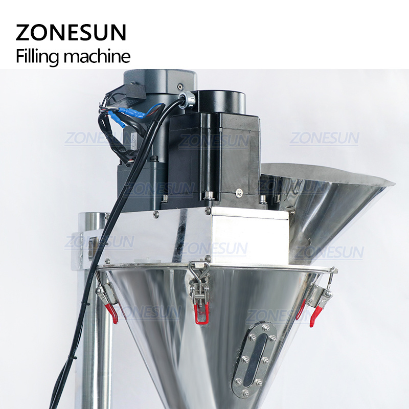 ZONESUN ZS-FM100S Table Top Semi-automatic Small Jar Bottle Screw Cosmetic Powder Spices Filling Machine