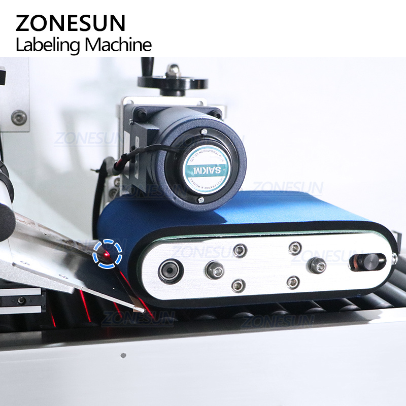 ZONESUN ZS-TB800 High Speed Automatic Sticker Small Cylinder Tube Round Vial Tabletop Horizontal Labeling Machine