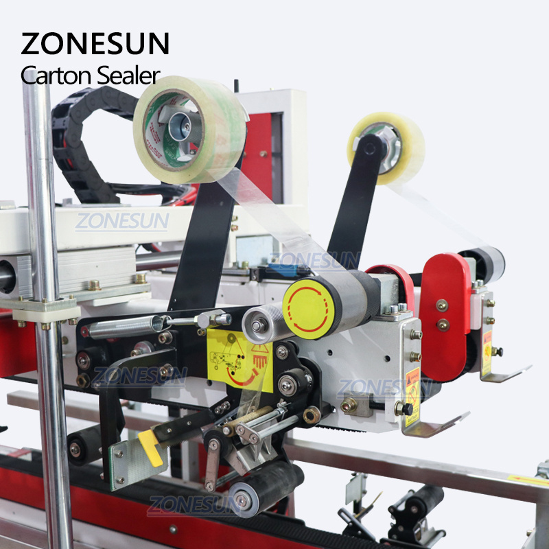 ZONESUN ZS-FK8001 Four Side Corner Edge Pneumatic Automatic Carton Box Sealing Machines