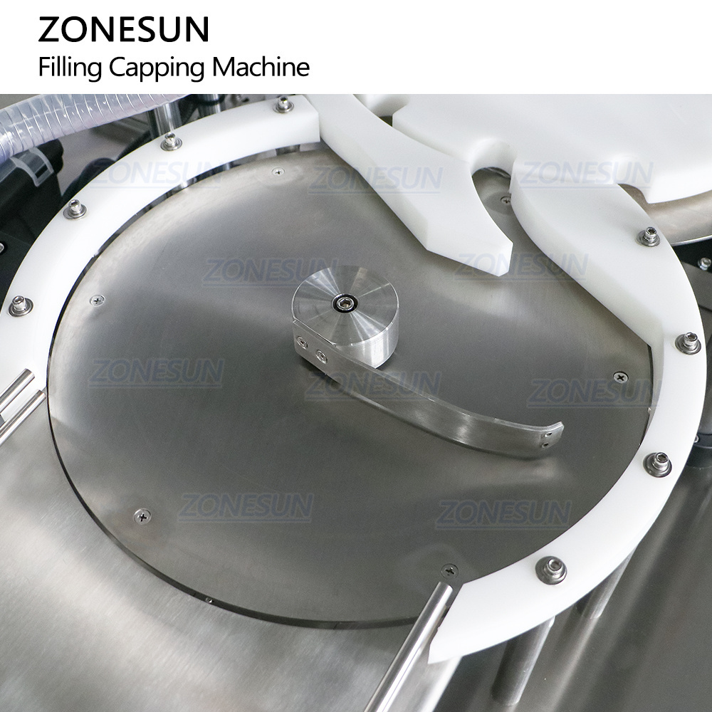 ZONESUN ZS-AFC24 Automatic Servo Motor Piston Pump Rotary Body Lotion Cosmetic Bottles Paste Filling And Capping Machine