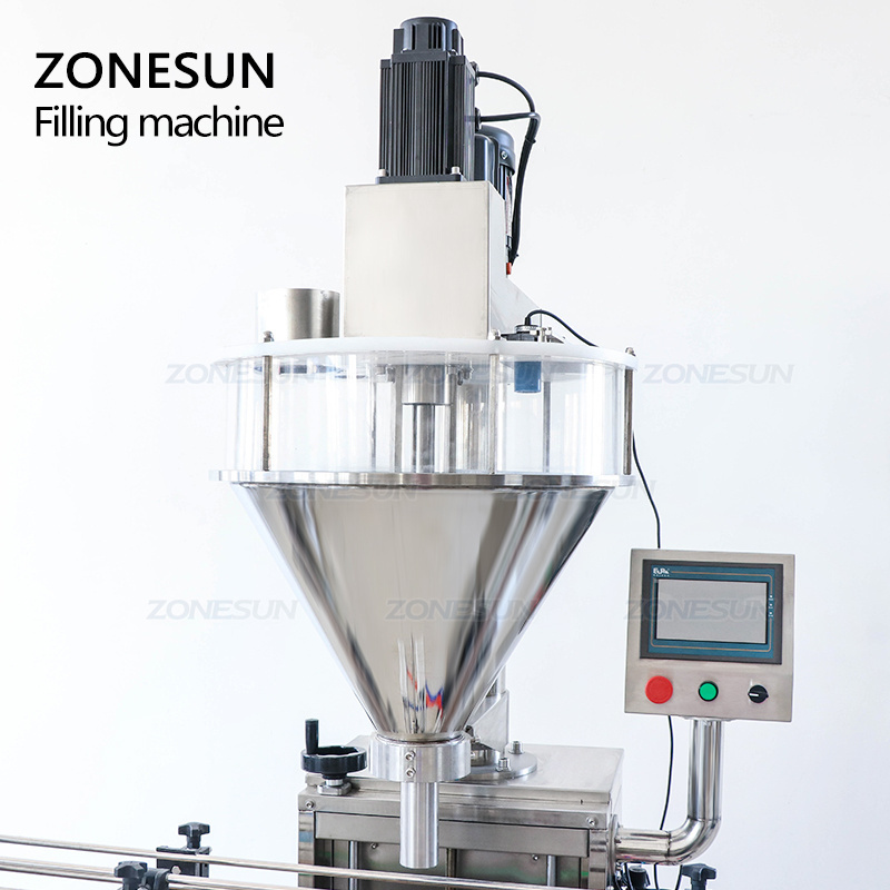 ZONESUN ZS-FM730A Automatic Pneumatic Protein Volumetric Auger Powder Bottle Filling Machine