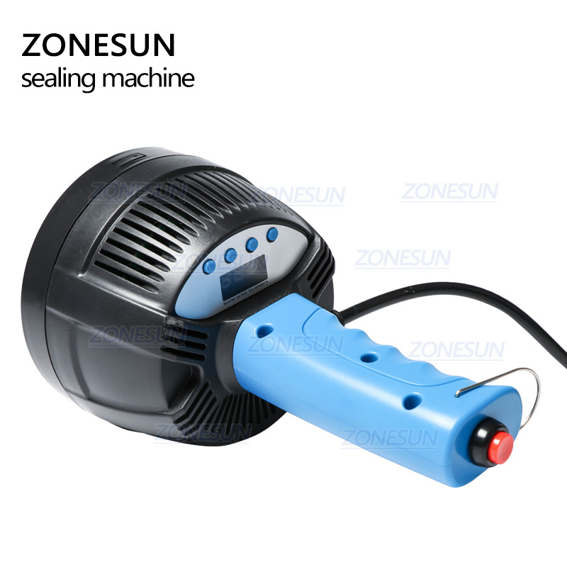 ZONESUN 900A Hand Held Electromagnetic Induction Sealer Honey Plastic Glass Bottle Cap Tin Aluminum Foil Sealing Machine