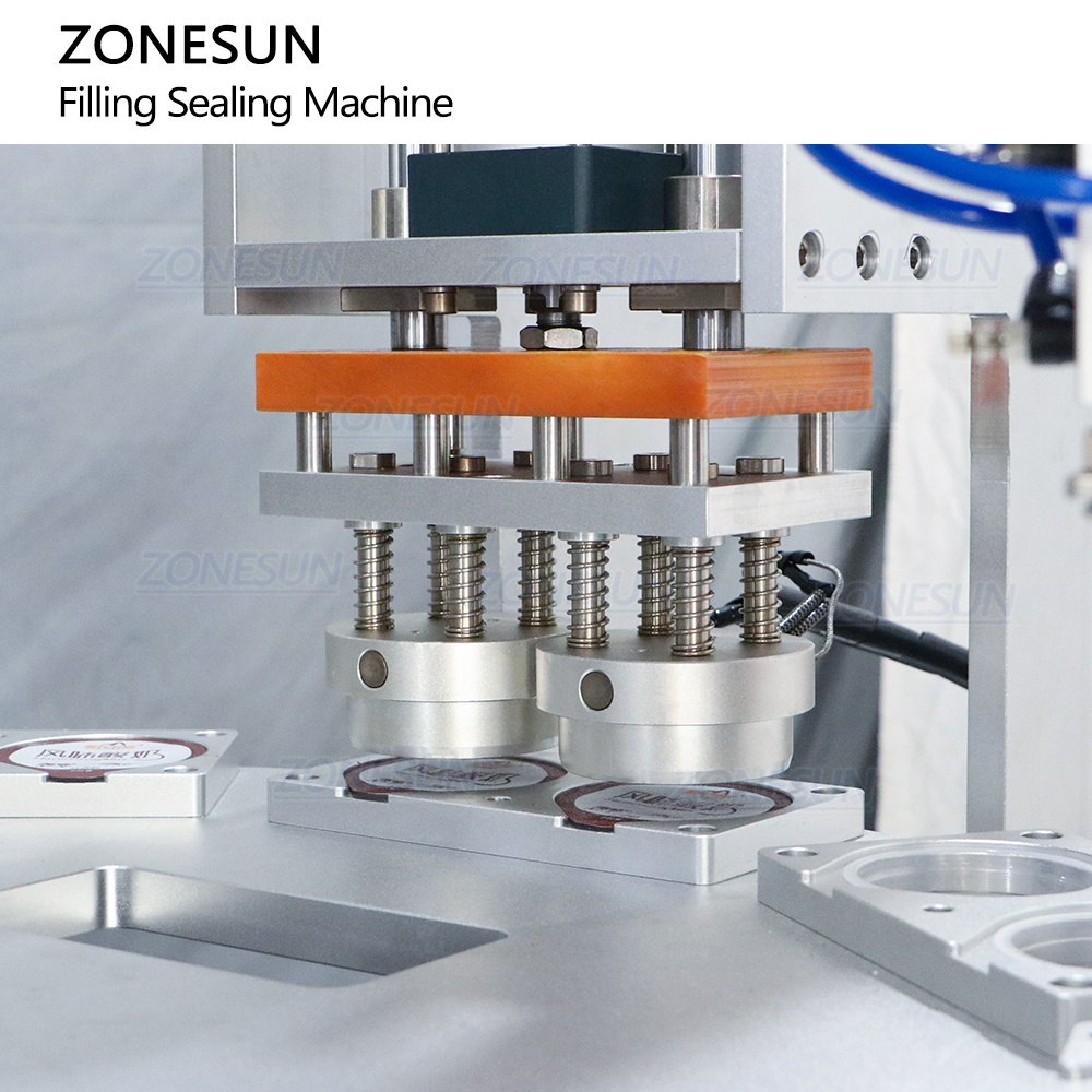 ZONESUN ZS-AFS02 Automatic Rotary Peanut Butter Yogurt Jelly Plastic Dipping Sauce Cup Filling Sealing Machine