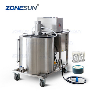 ZONESUN ZS-GTCD Semi-automatic Gear Pump Tea Light Hot Paraffin Paste Heated Candle Wax Pouring Filling Machine