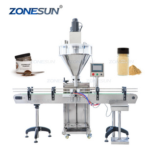 ZONESUN ZS-FM730A Automatic Pneumatic Protein Volumetric Auger Powder Bottle Filling Machine