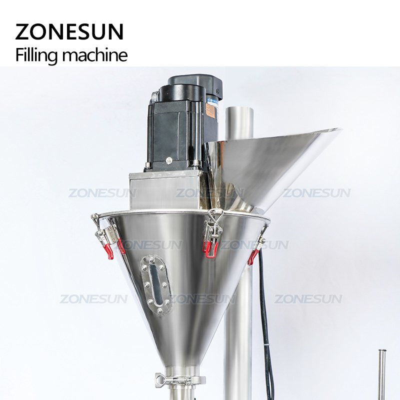 ZONESUN ZS-FM3A Cosmetic Fine Coffee Spice Bottle Auger Powder Filling Machine Automatic