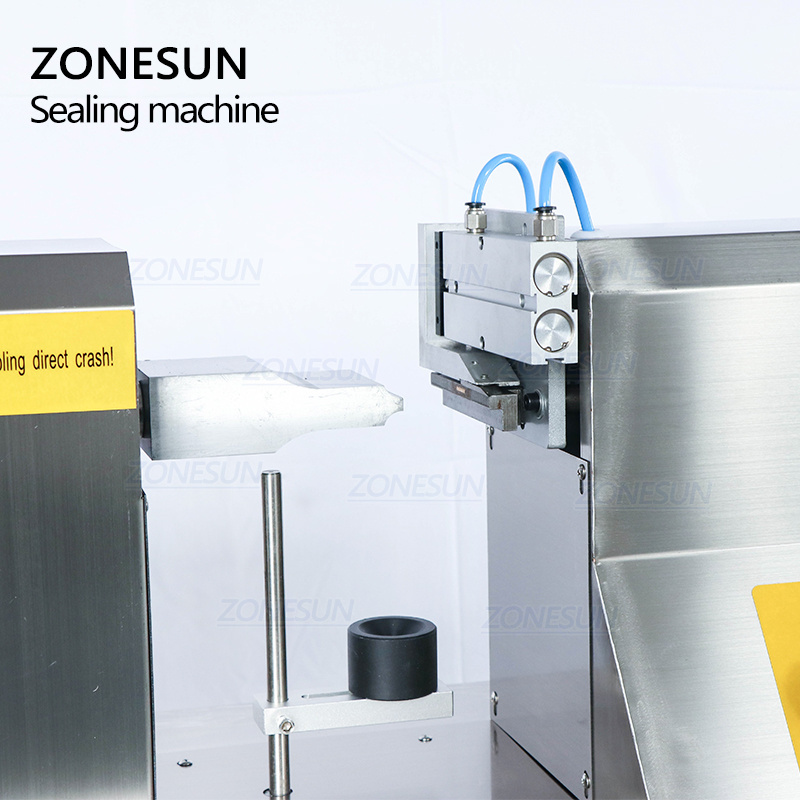 ZONESUN QDFM-125S Semi Automatic Hand Cream Toothpaste Plastic Tube Food Packaging Ultrasonic Soft Tube Sealing Cutting Machine