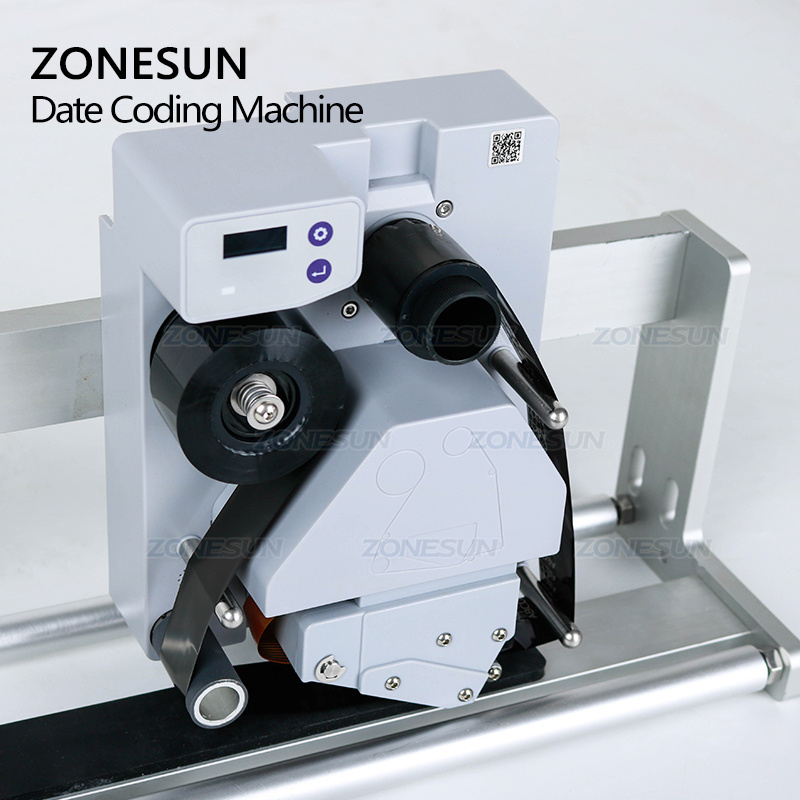 ZONESUN Semi-automatic Intelligent Date Coder Batch Production Number Printing Date Coding Machine For Labeling Machine