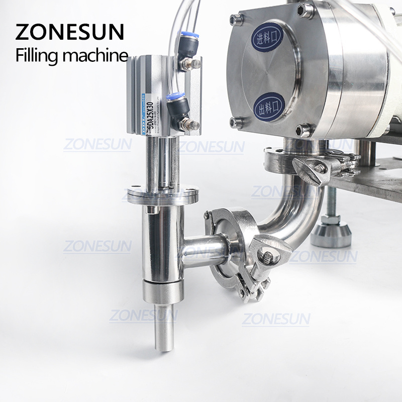 ZONESUN 50-5000ml Semi-automatic Rotor Lobe Pump Ketchup Filler Jam Jar Lotion Cream Chili Sauce Tomato Paste Filling Machine