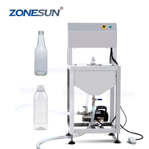 ZONESUN ZS-WB2S Semi-automatic Milk Wine Beverage Bottle Washer Plastic Glass PET Bottle Rinsing Washing Cleaning Machine