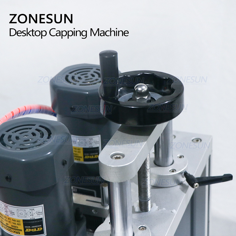 ZONESUN ZS-XG1860 Desktop Automatic Plastic Round Spray Bottle Screw Capper Lid Capping Machines For Glass Beverage Water Bottle