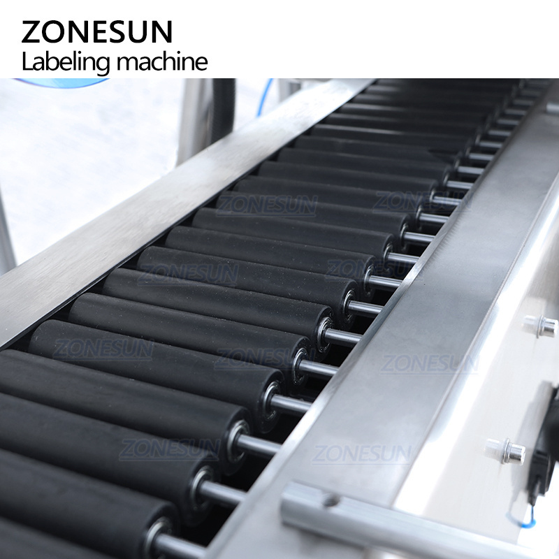 ZONESUN ZS-TB823  Horizontal Automatic Sticker Crayon Reagent Small Round Cryo Vials Bottle Labeling Machine For Plastic Bottle